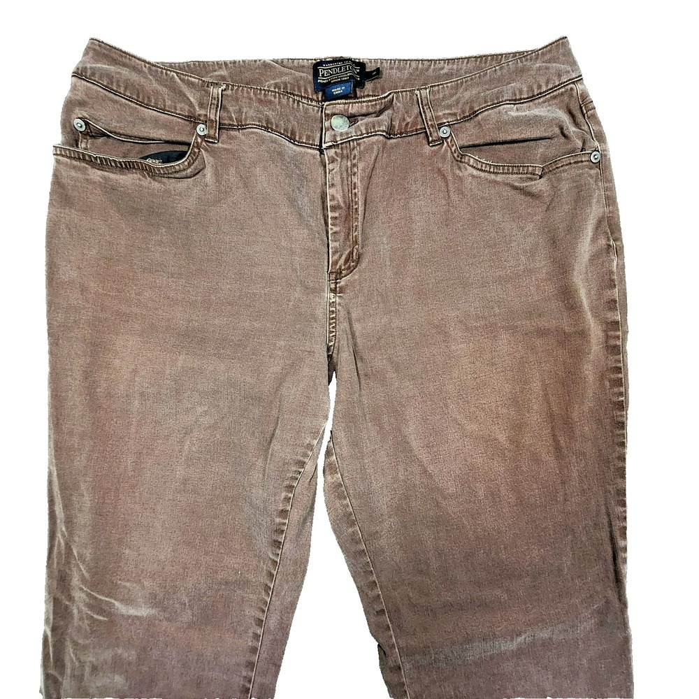 Pendleton Brown Jeans Size 16 - image 3